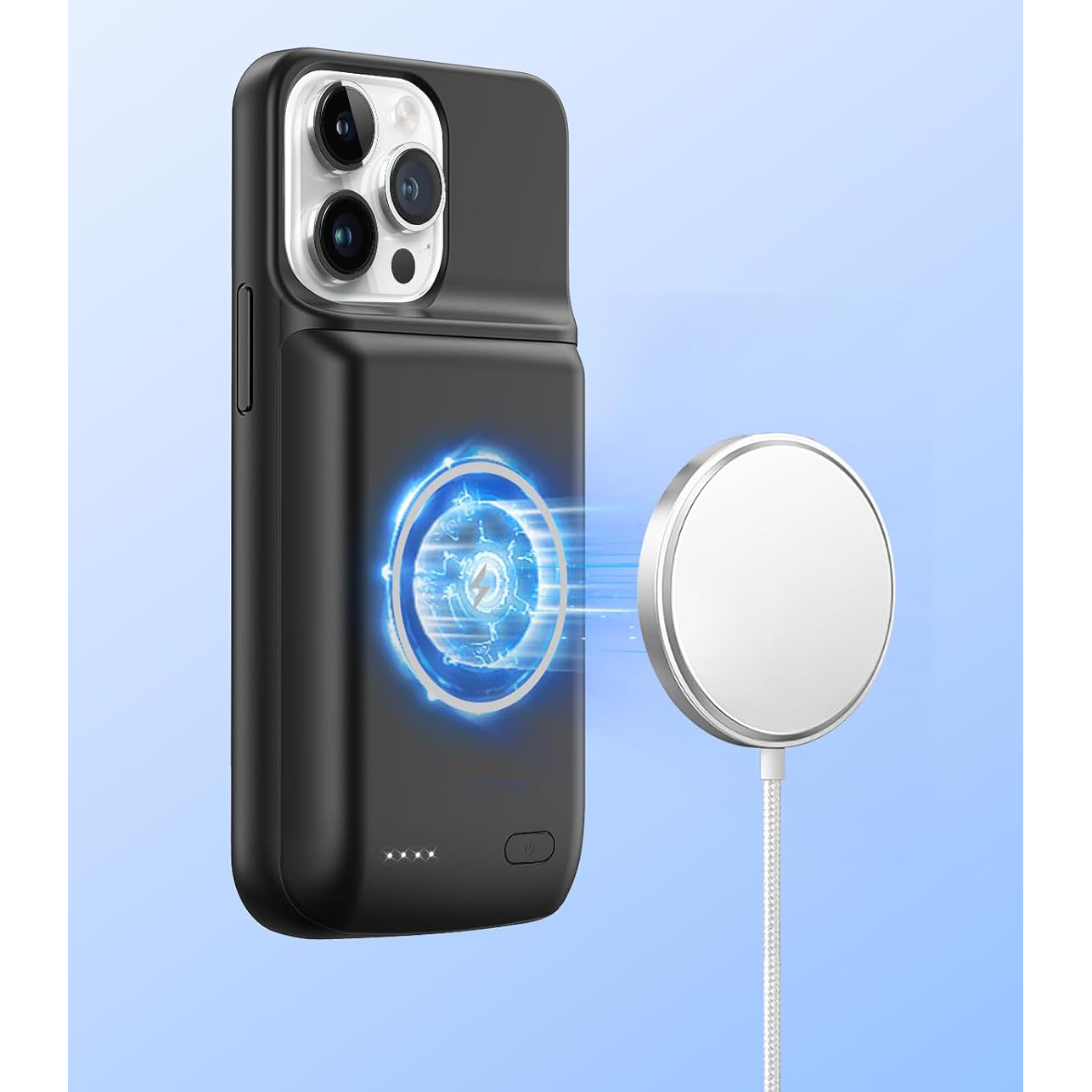 iPhone 15 Plus Wireless Charging MagSafe Battery Case (10,000 mAh) - OHM Cases