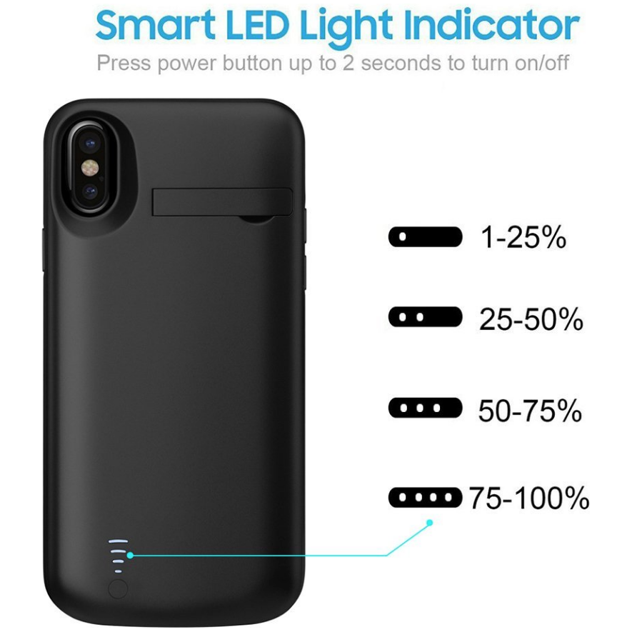 iPhone X Battery Case (5000 mAh) - Plus Battery Cases