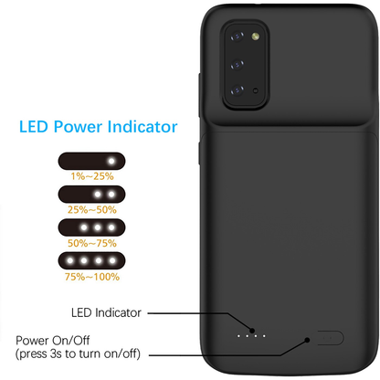 Samsung Galaxy S20+ Plus Battery Case (6000 mAh) - Plus Battery Cases