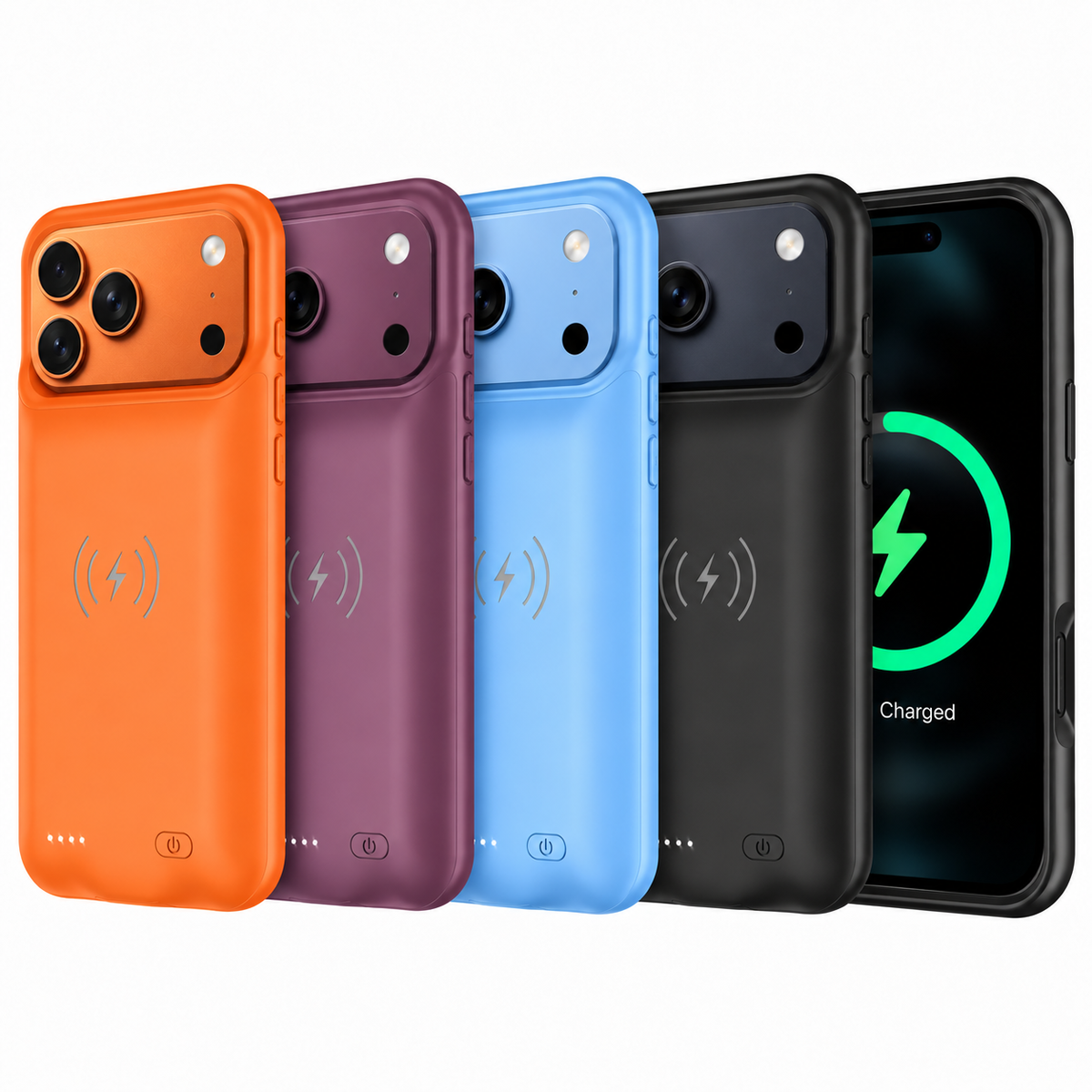 iPhone 18 Pro Max Wireless Charging MagSafe Battery Case (8500 mAh)