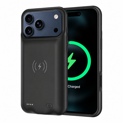 iPhone 18 Pro Max Wireless Charging MagSafe Battery Case (8500 mAh)