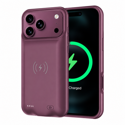 iPhone 18 Pro Max Wireless Charging MagSafe Battery Case (8500 mAh)