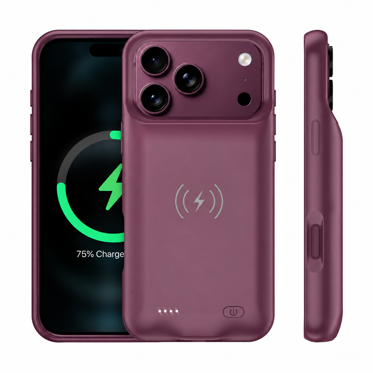 iPhone 18 Pro Max Wireless Charging MagSafe Battery Case (8500 mAh)