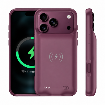 iPhone 18 Pro Max Wireless Charging MagSafe Battery Case (8500 mAh)