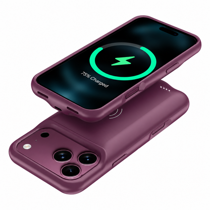 iPhone 18 Pro Max Wireless Charging MagSafe Battery Case (8500 mAh)