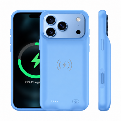 iPhone 18 Pro Max Wireless Charging MagSafe Battery Case (8500 mAh)