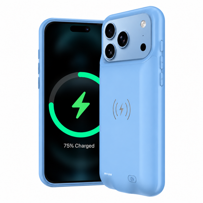 iPhone 18 Pro Max Wireless Charging MagSafe Battery Case (8500 mAh)
