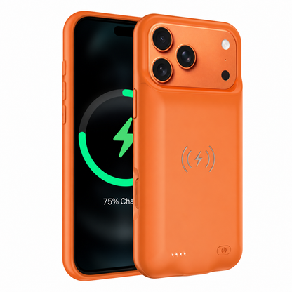 iPhone 18 Pro Max Wireless Charging MagSafe Battery Case (8500 mAh)