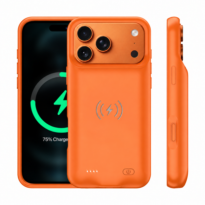 iPhone 18 Pro Max Wireless Charging MagSafe Battery Case (8500 mAh)