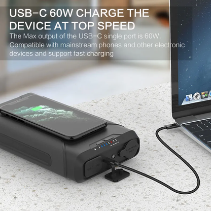 PlusPower Portable Waterproof Power Bank (72,000 mAH) - OHM Cases