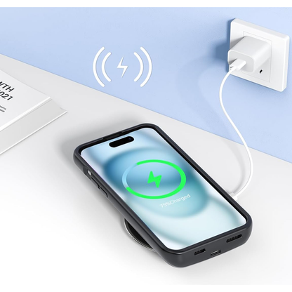 iPhone 15 Plus Wireless Charging MagSafe Battery Case (10,000 mAh) - OHM Cases