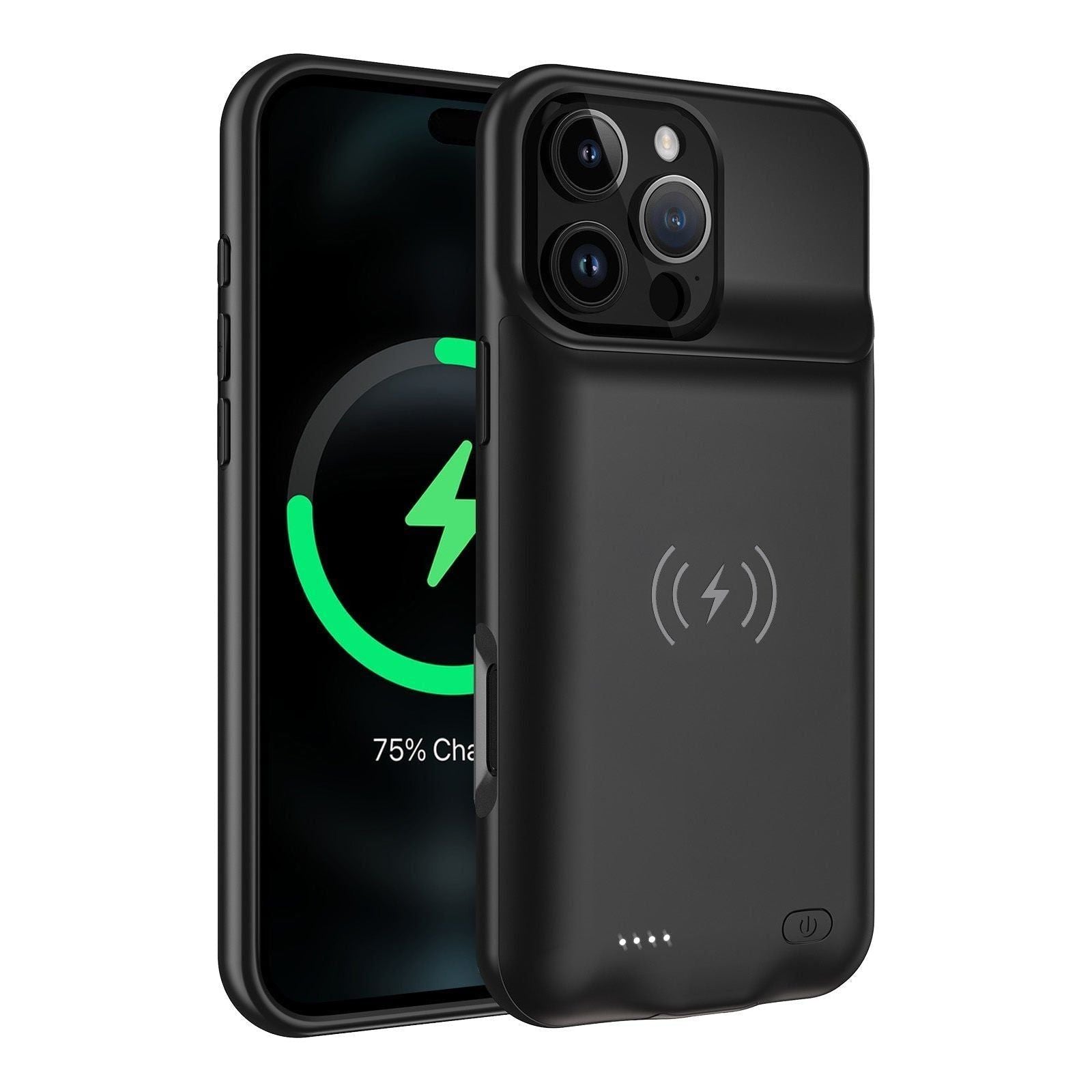 Gladgogo Akku Hülle für iPhone 14/13, Zusatzakku Ladehülle Handyhülle, Battery Case Akkuhülle Mit klappbarem Ständer für Apple iPhone 14/13 Gladgogo Akku Hülle für iPhone 14/13, Zusatzakku Ladehülle Handyhülle, Battery Case Akkuhülle Mit klappbarem Ständer für Apple iPhone 14/13