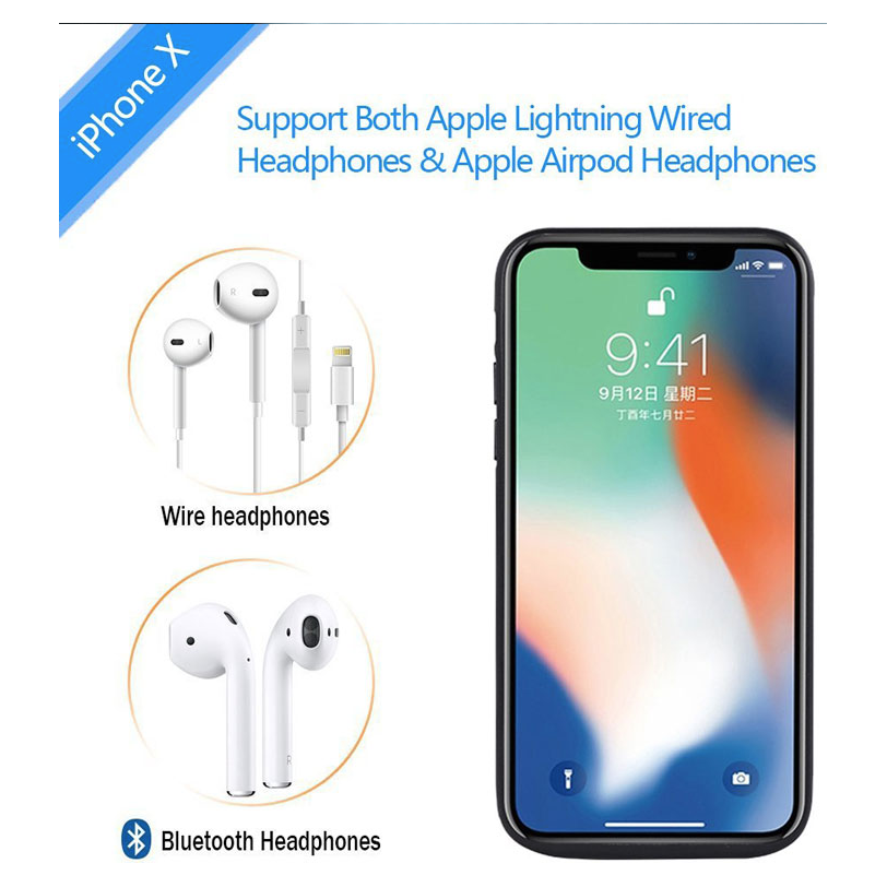 iPhone X Battery Case (5000 mAh) - Plus Battery Cases